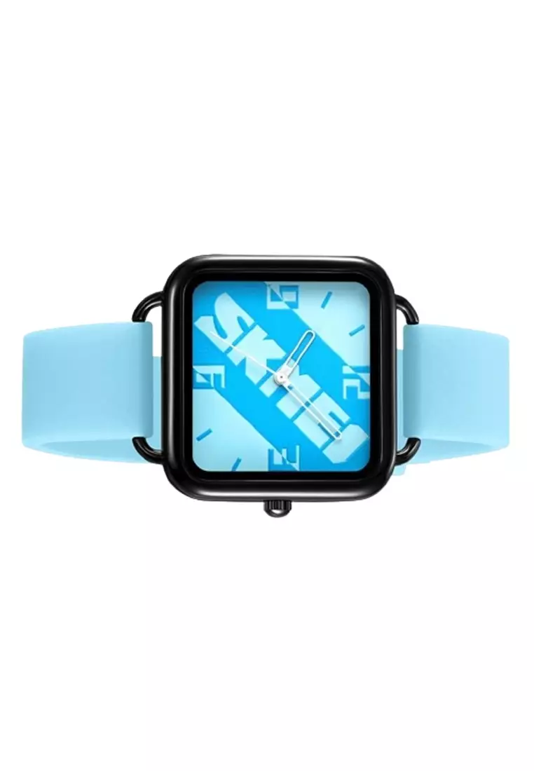 Jam Tangan Pria Analog Date SKME Silica Strap Tahan Air ORIGINAL - Blue