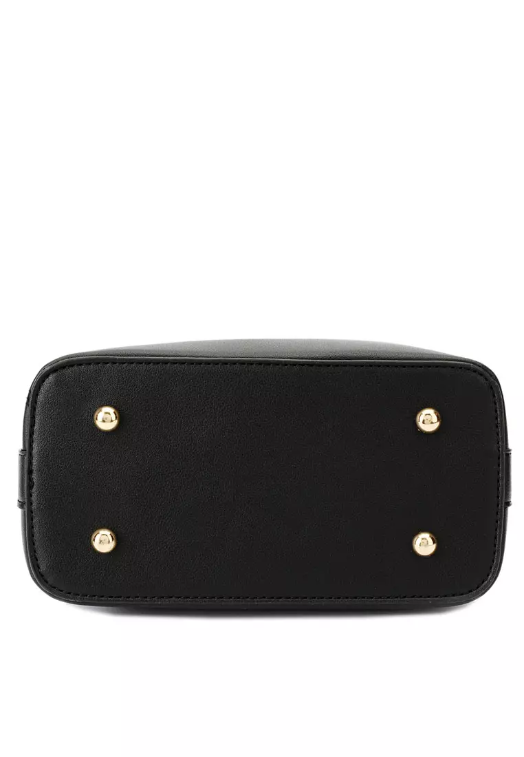 Women's Chain Top Handle Bag / Sling Bag / Crossbody Bag / Shoulder Bag - Black