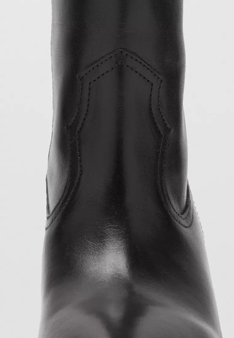 Heel Leather Boots