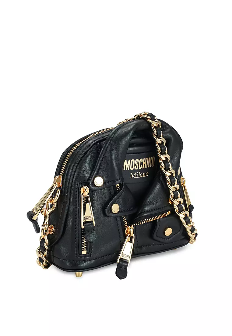 H&m moschino small leather shoulder online bag