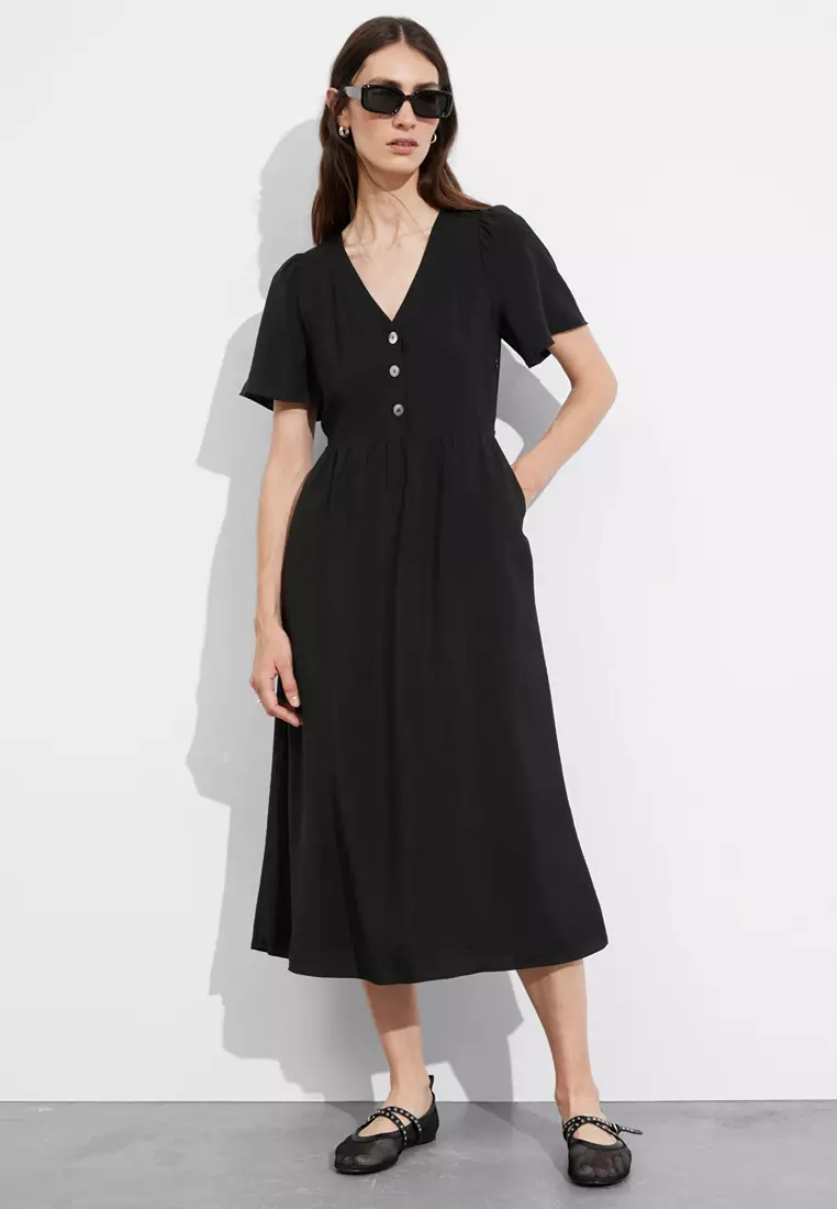 princess polly baby blue dress CBGELRT Short Sleeve Dress Shirts for Men Solid Color Casual Button Down  Shirts Formal Shirts Blouse Black S main image 1