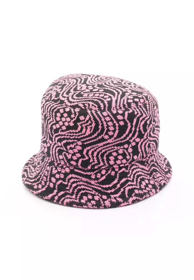 Prada Hot Pink and Black Bucket Hat Prada Dark Pink Re-Nylon Bucket Hat - Authentic, Unisex  main image 2