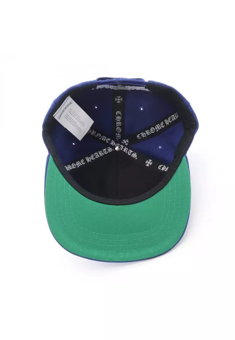 Pre-Loved Chrome Hearts baseball cap logo embroidery blue