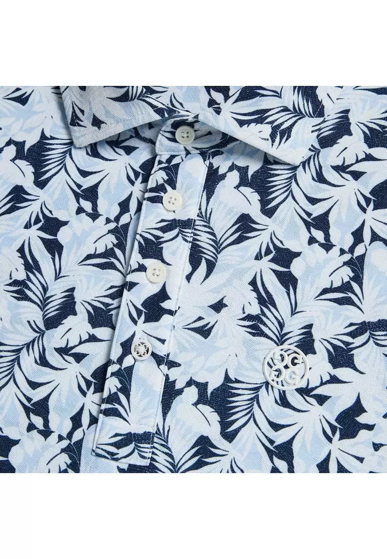 Men's Floral Tech Piqué Slim Fit Polo