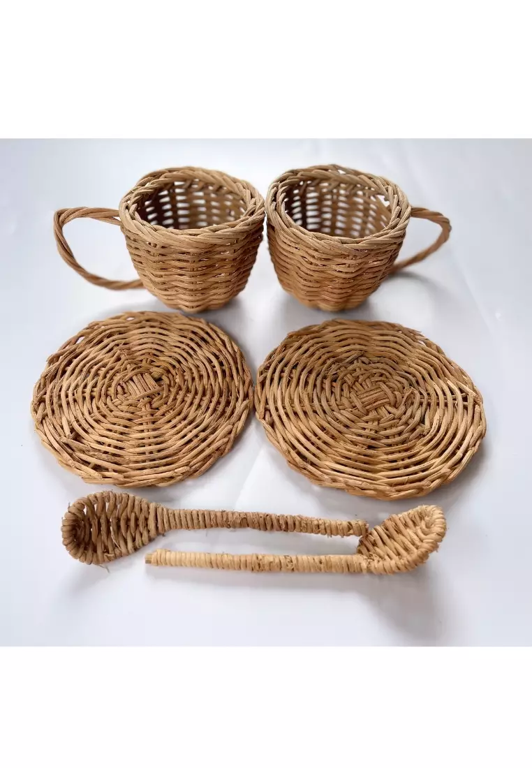 Buy Stitches & Tweed Rattan Teapot Set Toy 2024 Online ZALORA