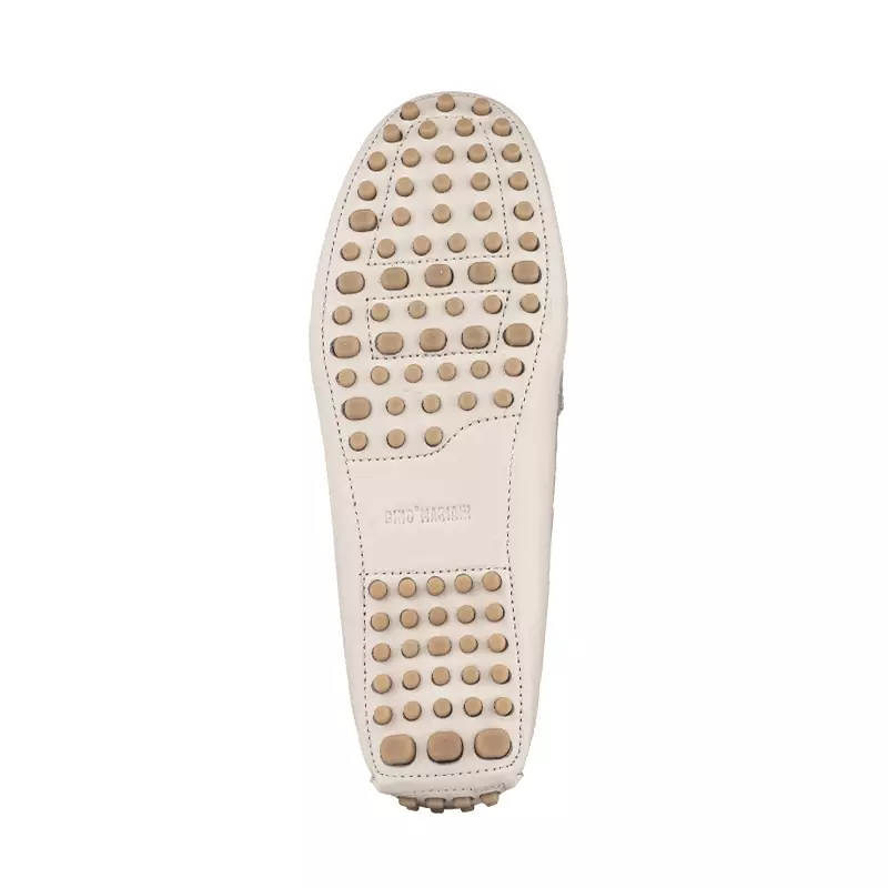 Sepatu Casual Wanita Loafer Moccasin Gino Mariani Elora 2 Bone White