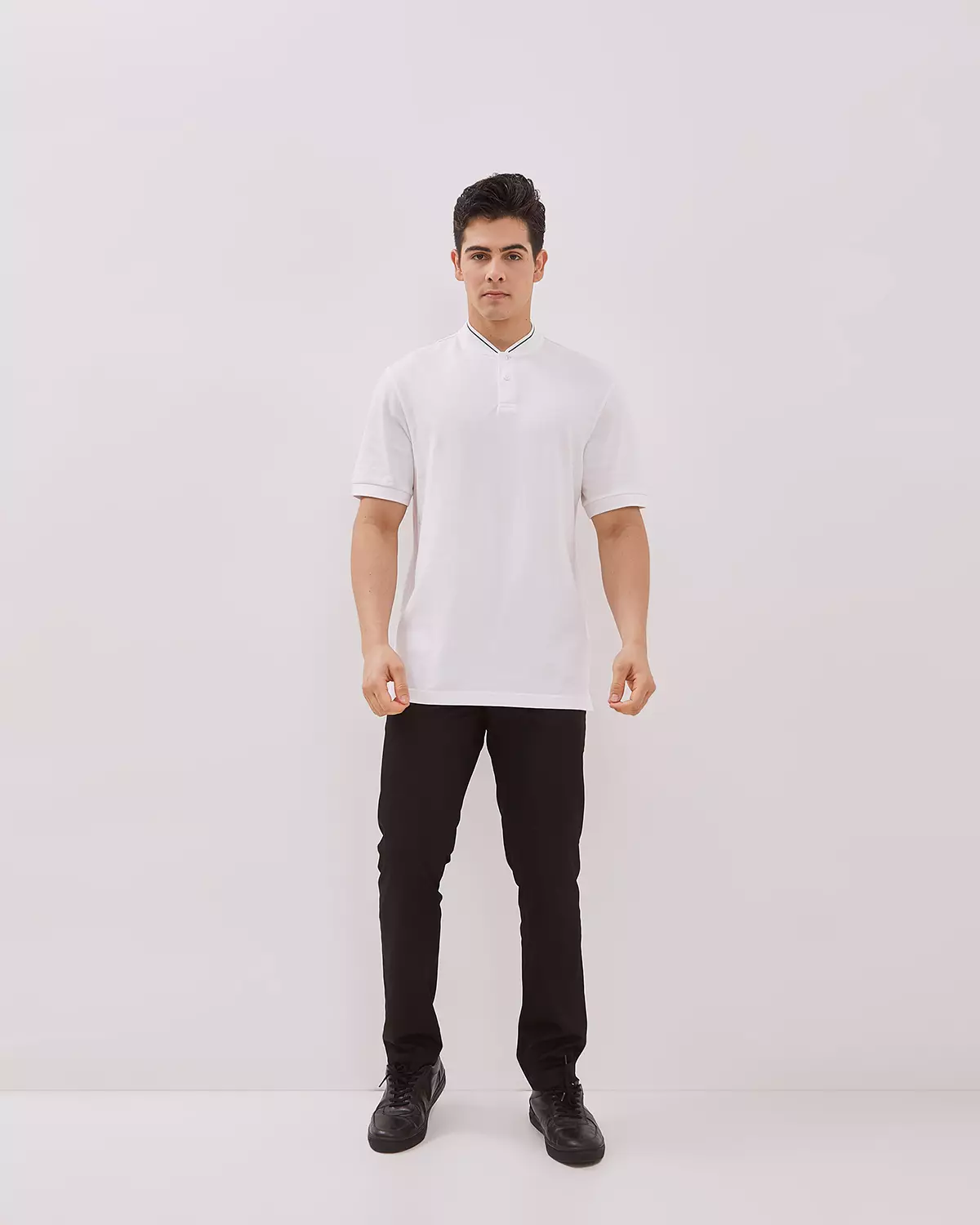 MEN'S OFF-WHITE SHORT SLEEVE POLO SHIRT
