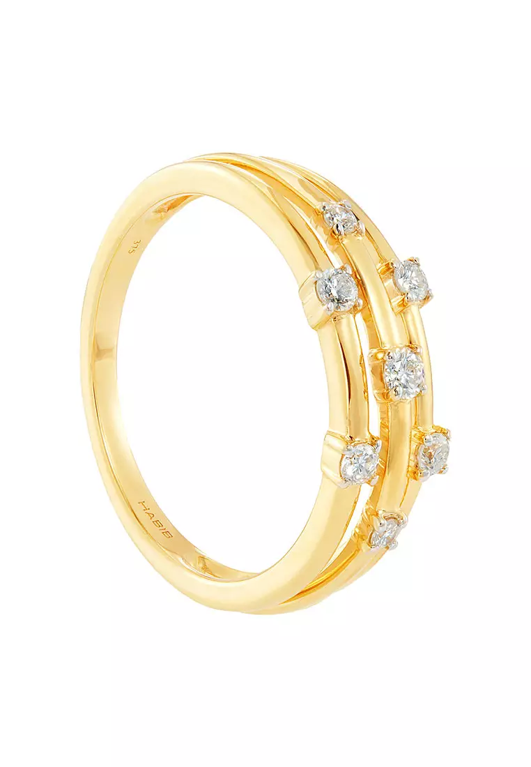 HABIB CHIC | Claw Diamond Ring in 375/9KYellow Gold 261100524(YG)