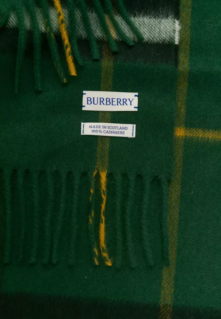 Buy BURBERRY Check Cashmere Scarf Scarf 2025 Online ZALORA