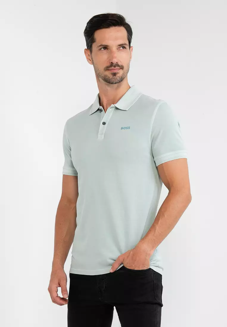 BOSS Prime Cotton Piqu Slim Fit Polo Shirt BOSS Orange 2024