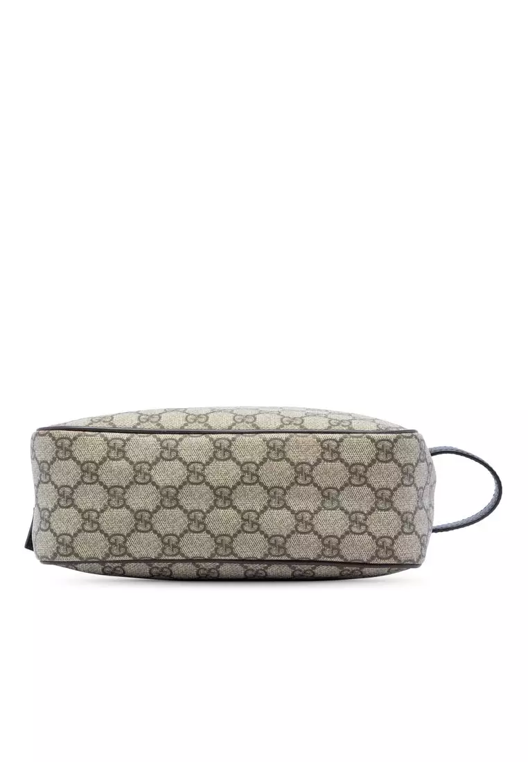 Pre-Loved Gucci Gg Supreme Clutch