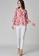 Somerset Bay Becca Feminine Flounced Blouse in Roses and Gold D5F4CAA7BD2A59GS_3