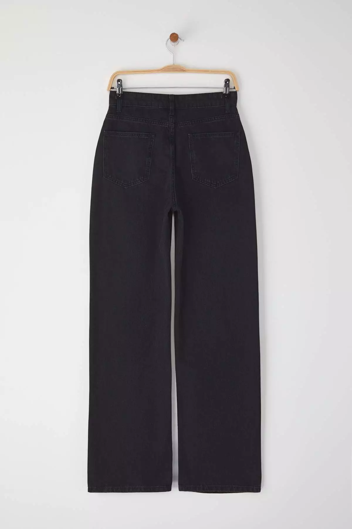 Black High Waist Wide Leg Jeans TWOSS25JE00278