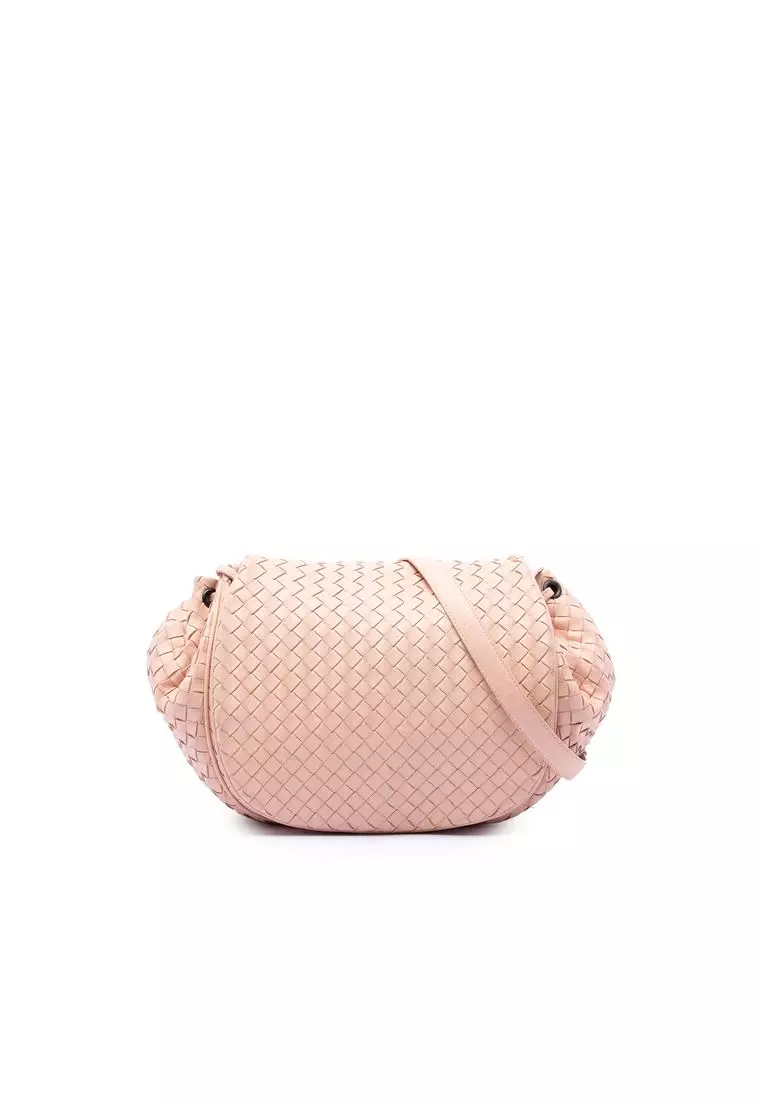 Pre-Loved Bottega Veneta Nappa Intrecciato Flap Crossbody
