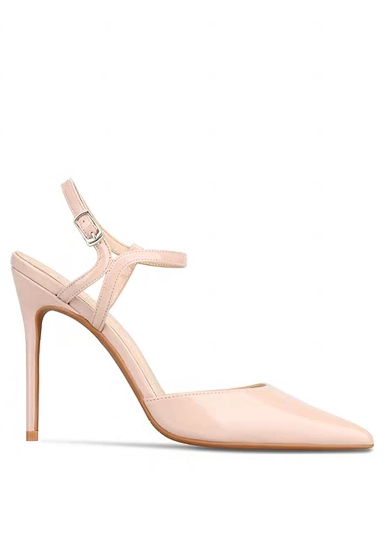 8CM Patent Leather Slingback High Heels LJX08-q