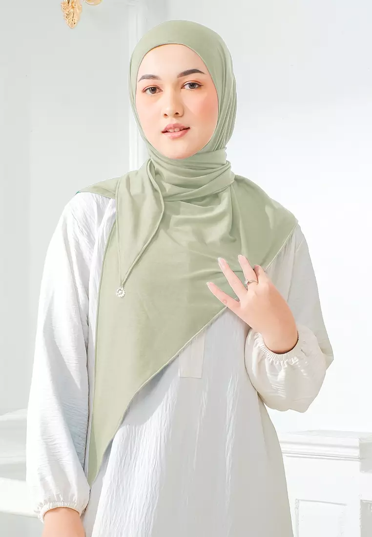 HIJAB INSTAN ZYANA - SOFT GREEN