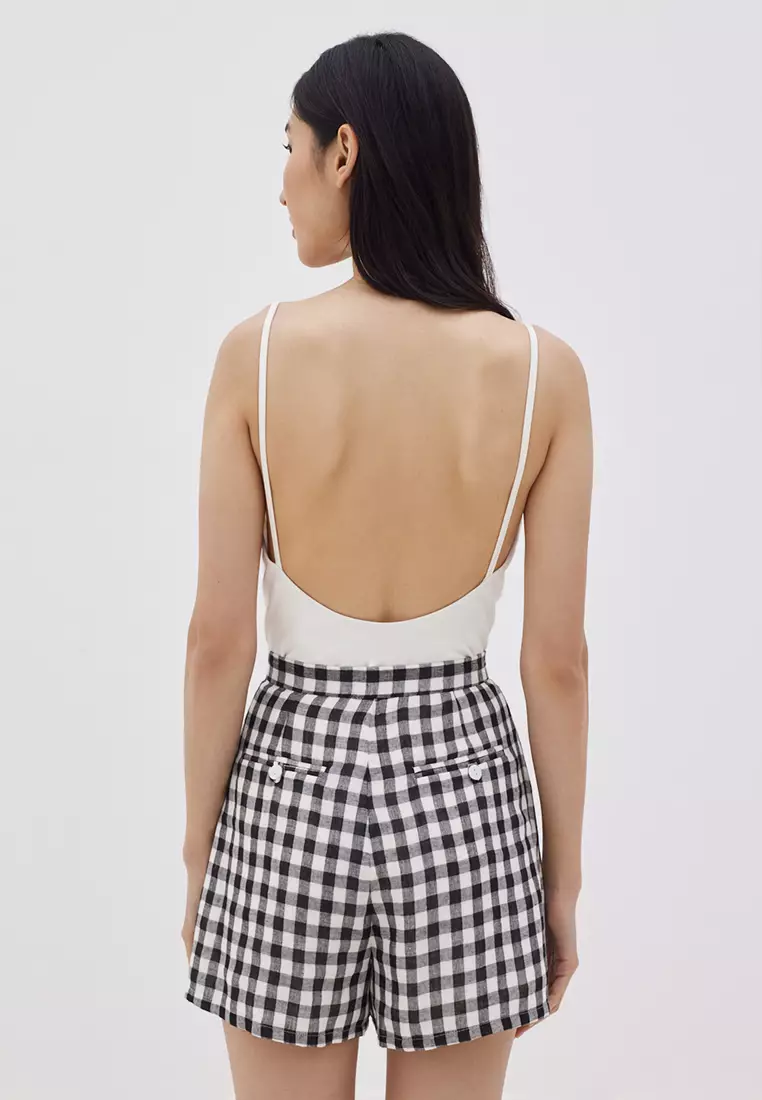 Maurie Cotton Gingham Shorts