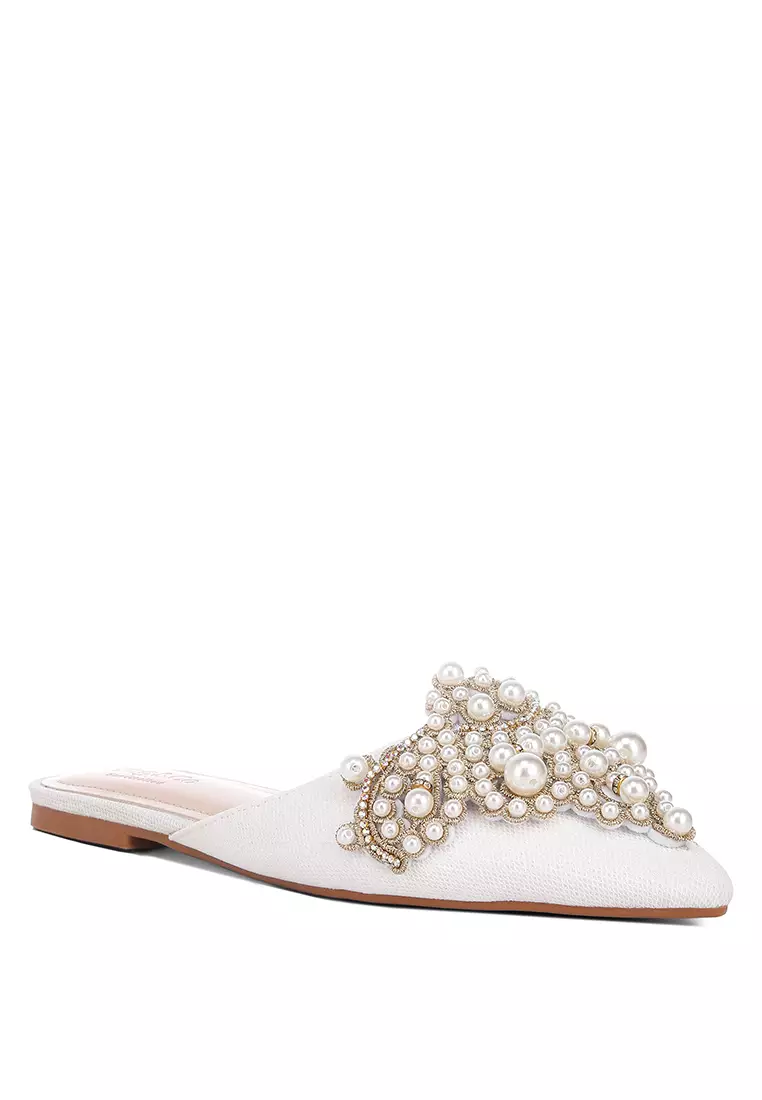 Tory burch pearl mules hotsell