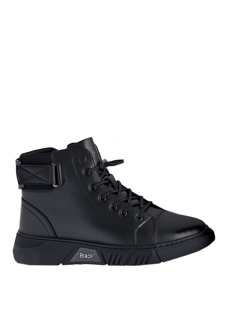 VANSA Fashion Cow Leather High-Top Mid Boots VSM-B3789