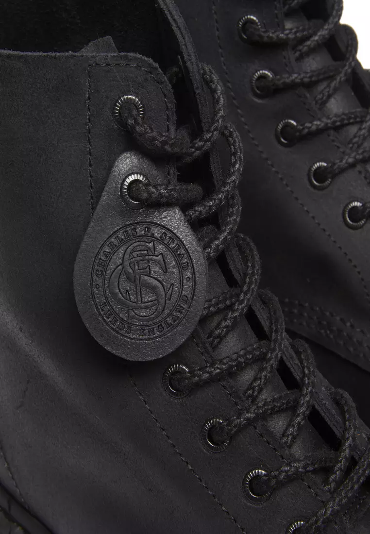 1460 Bex Bump Toe Leather Black Boots Men