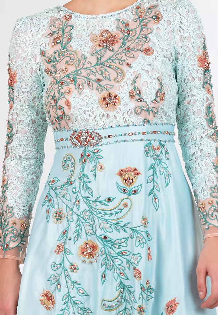 Bibiq Gamis Brokat Satin