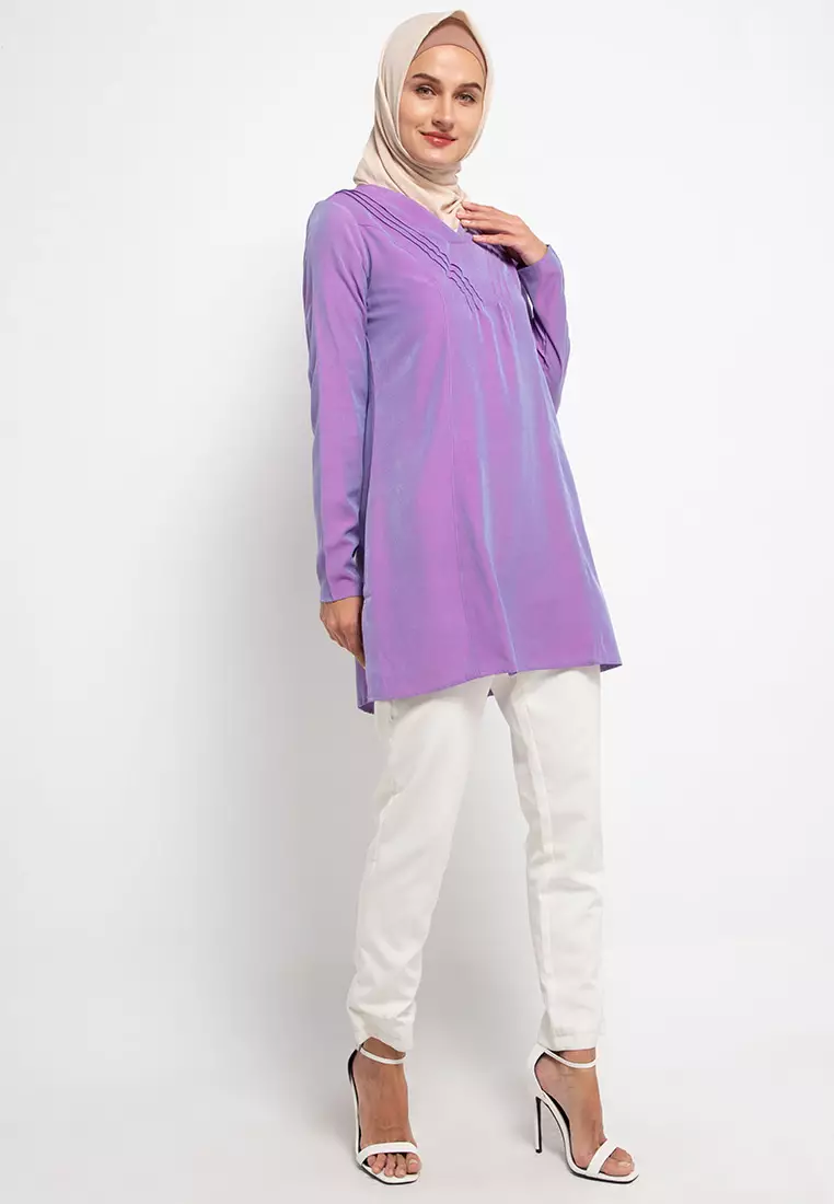AZZAR Velli Tunic in Violet