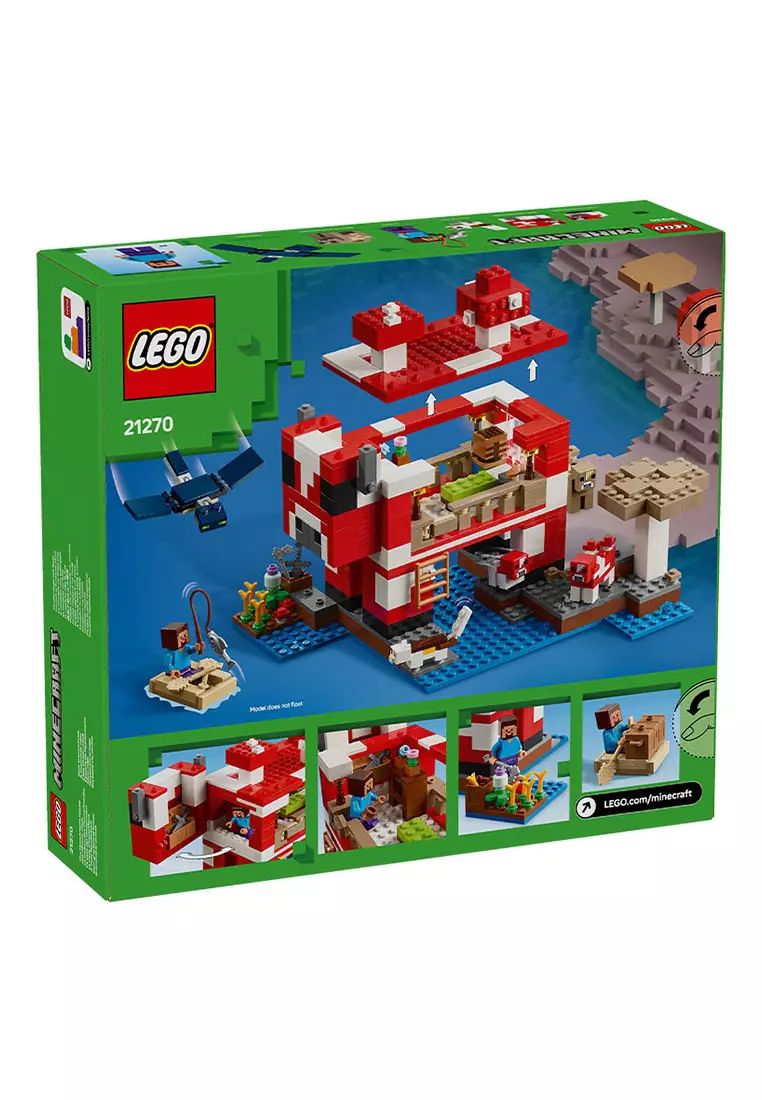 Minecraft 21270 The Mooshroom House, Age 8+, Building Blocks, 2025 (500pcs)