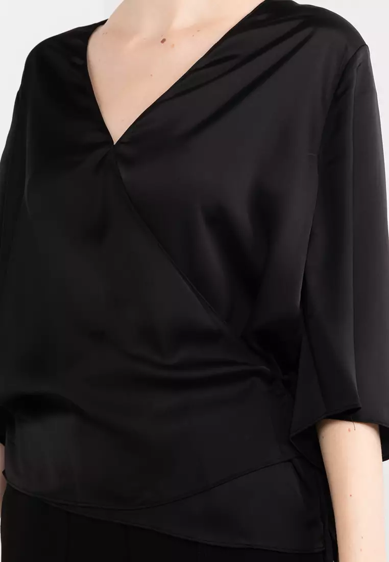 Aviya V-Neck Wrap Blouse