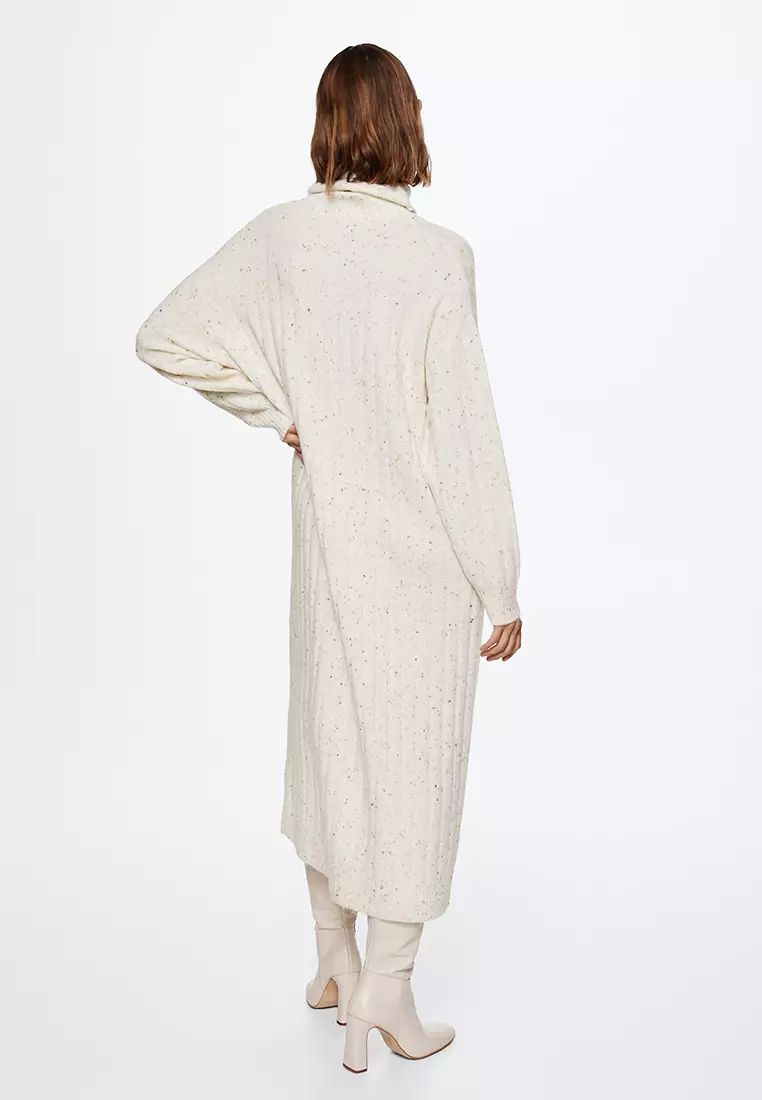 Ribbed Turtleneck Dress