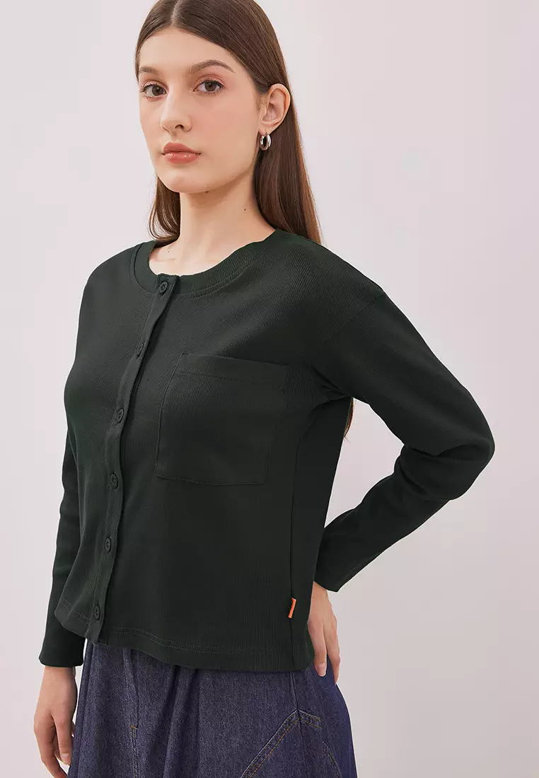 DUST Cardigan Saharsa Hijau (D.5321)