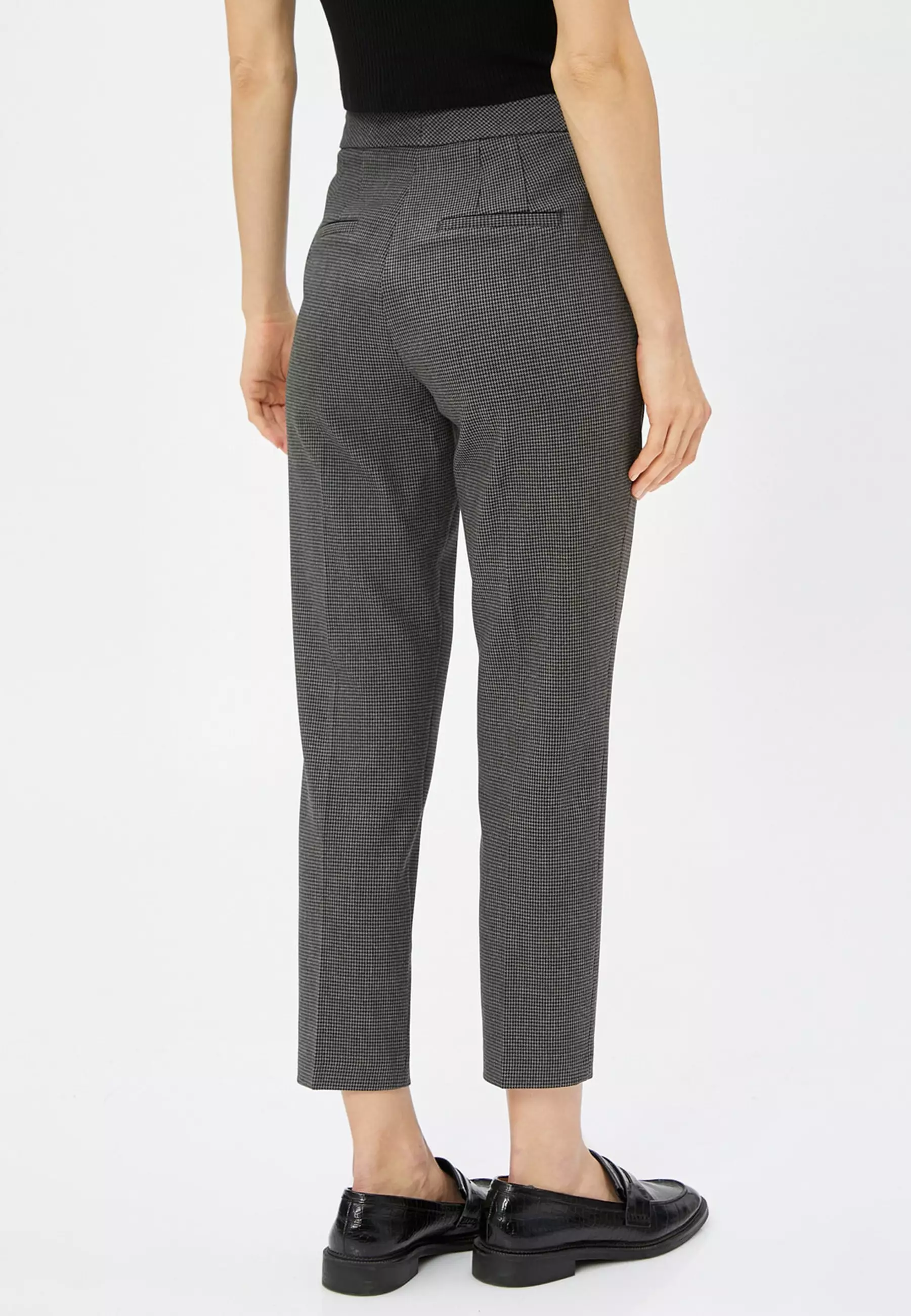 Basic Cigarette Pants High Waist