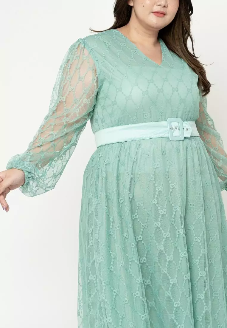 Plus Size Dress Emily Mint