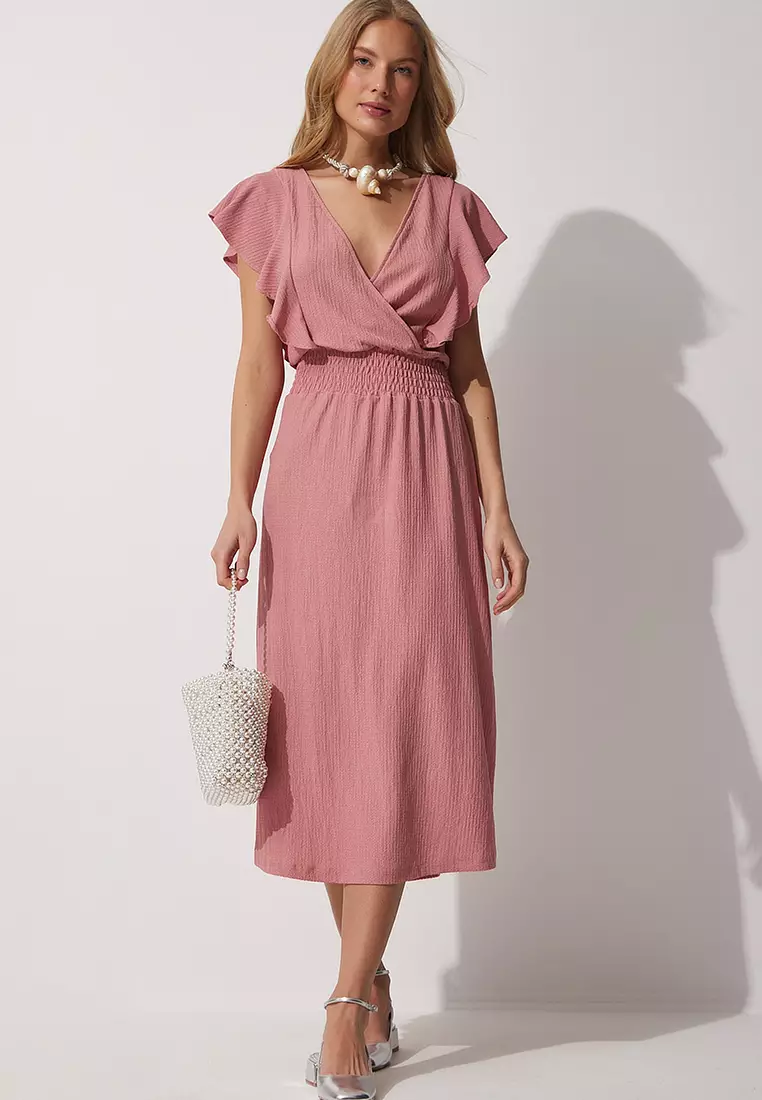 Ruffle Textured Dress