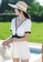 A-IN GIRLS black and white Elegant Deep V Piece One Piece Swimsuit 08C12USF141284GS_2