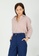 MMRS. Garb pink Maureen Textured Blouse - Dust Pink 648D6AA9382F12GS_1