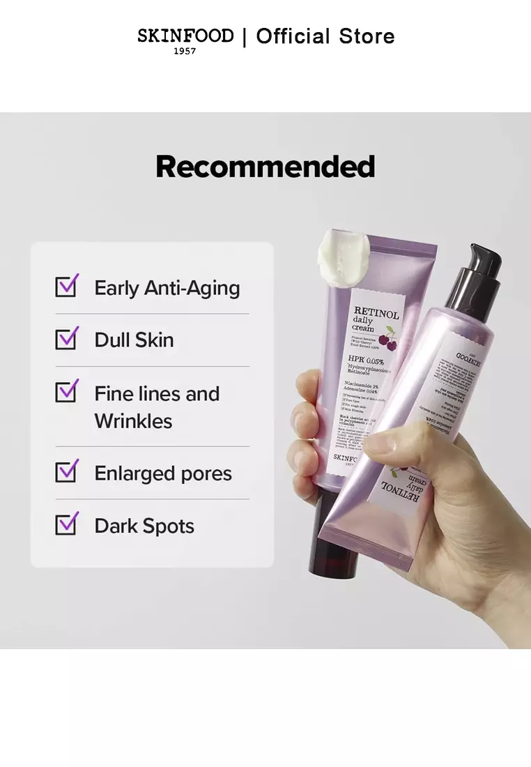 SKINFOOD - Black Cherry Retinol Daily Cream