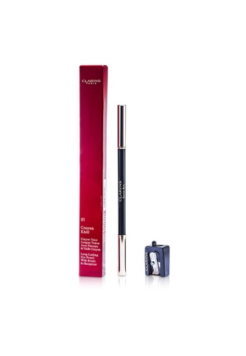 Clarins CLARINS - Long Lasting Eye Pencil with Brush - # 01 Carbon Black (With Sharpener) 1.05g/0.037oz 717ABBE54FB114GS_1