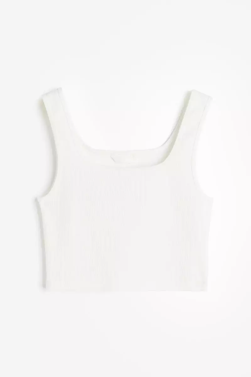 Cropped vest top