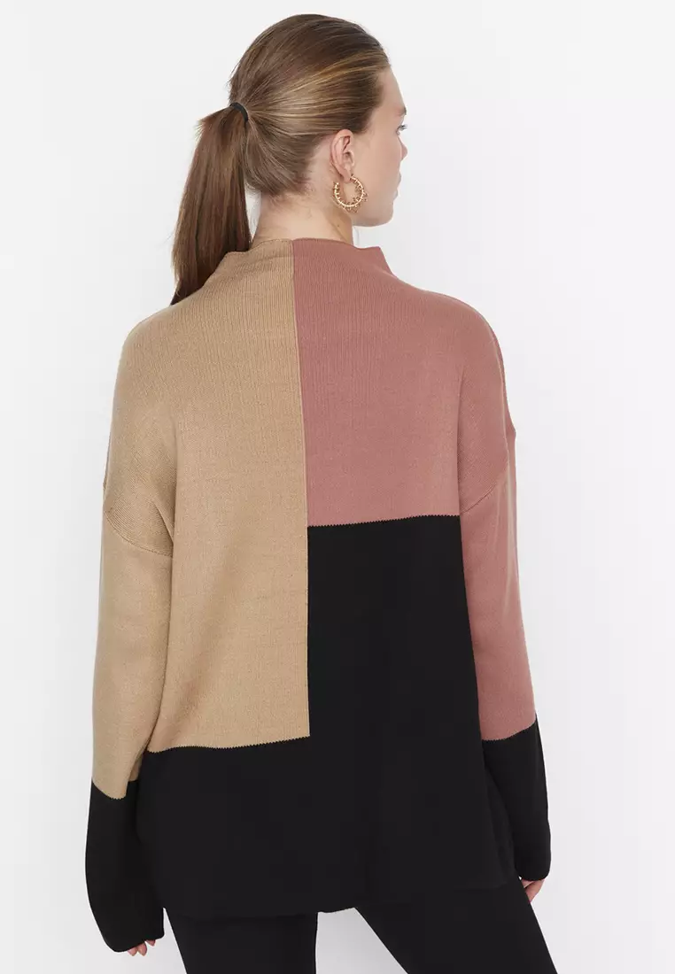 Colour Block Knitted Sweater
