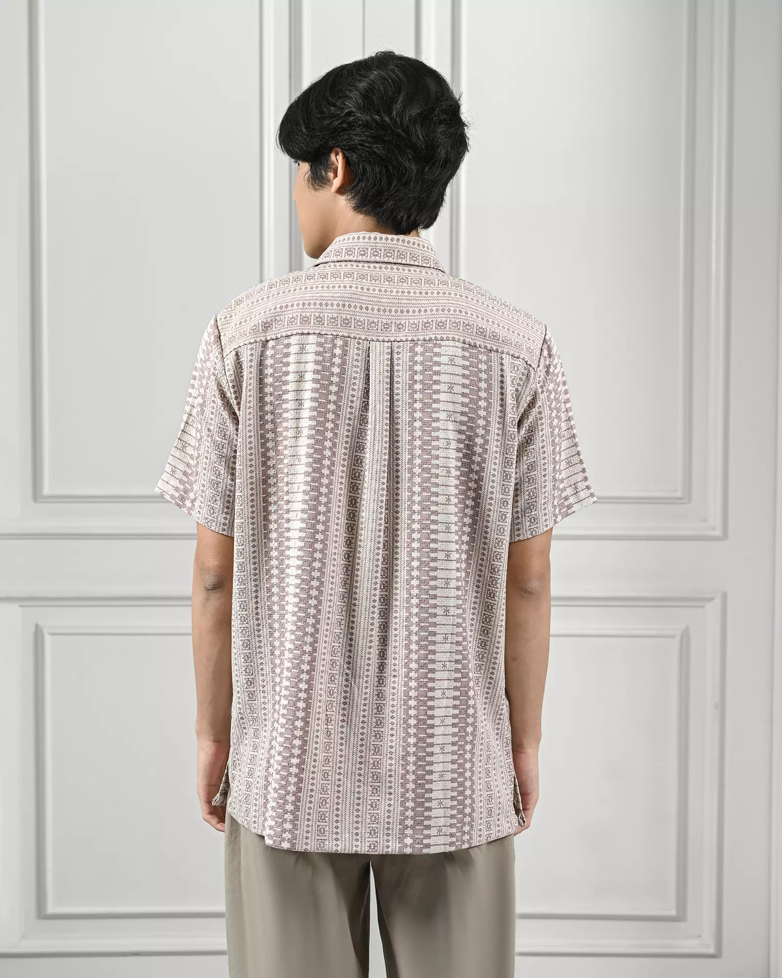 KASEP MADANA SHIRT / KEMEJA PRIA / BAJU LEBARAN - LIGHTMAUVE