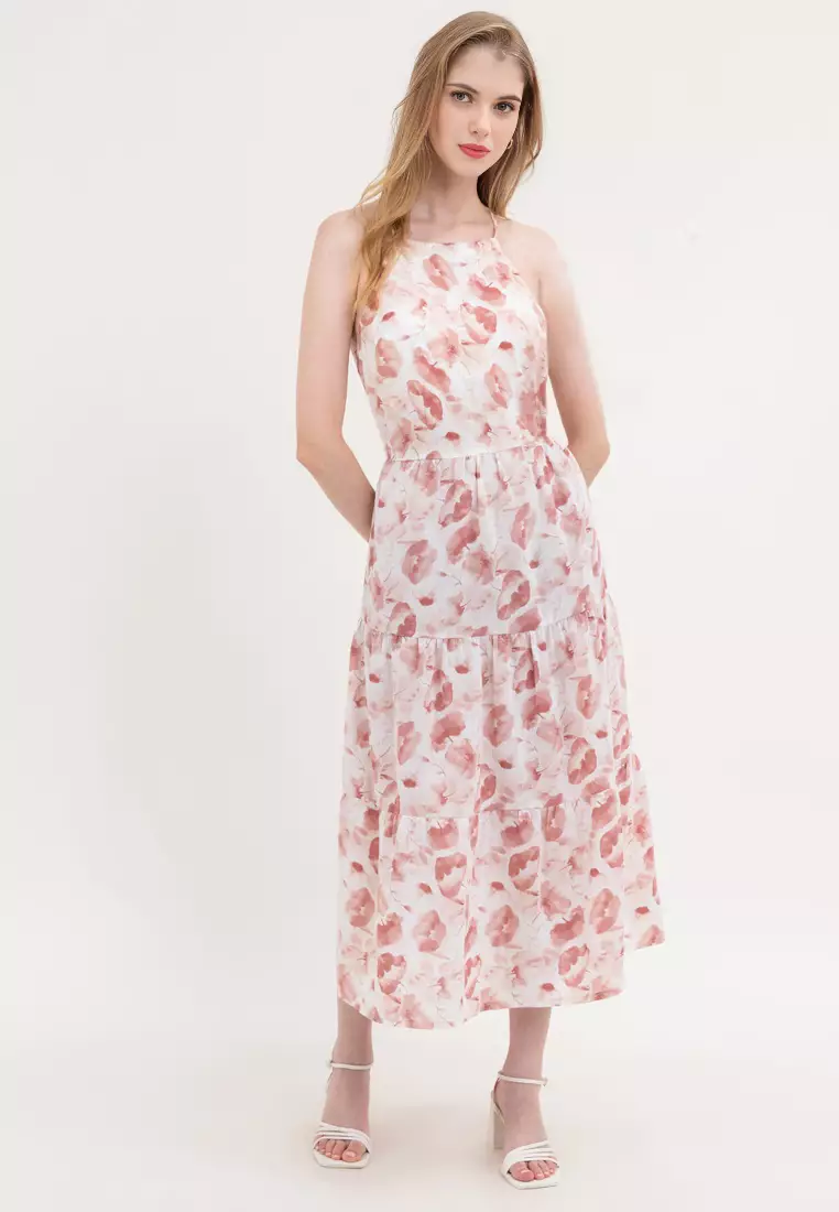 Lulu Halter Tiered dress