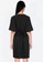 ZALORA BASICS black Short Sleeve Dress with Drawstring C8FEBAA2D369C9GS_2