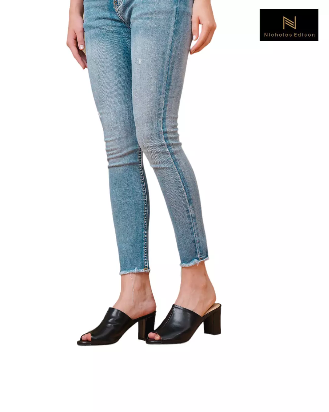 Nicholas Edison Heel Vita Black