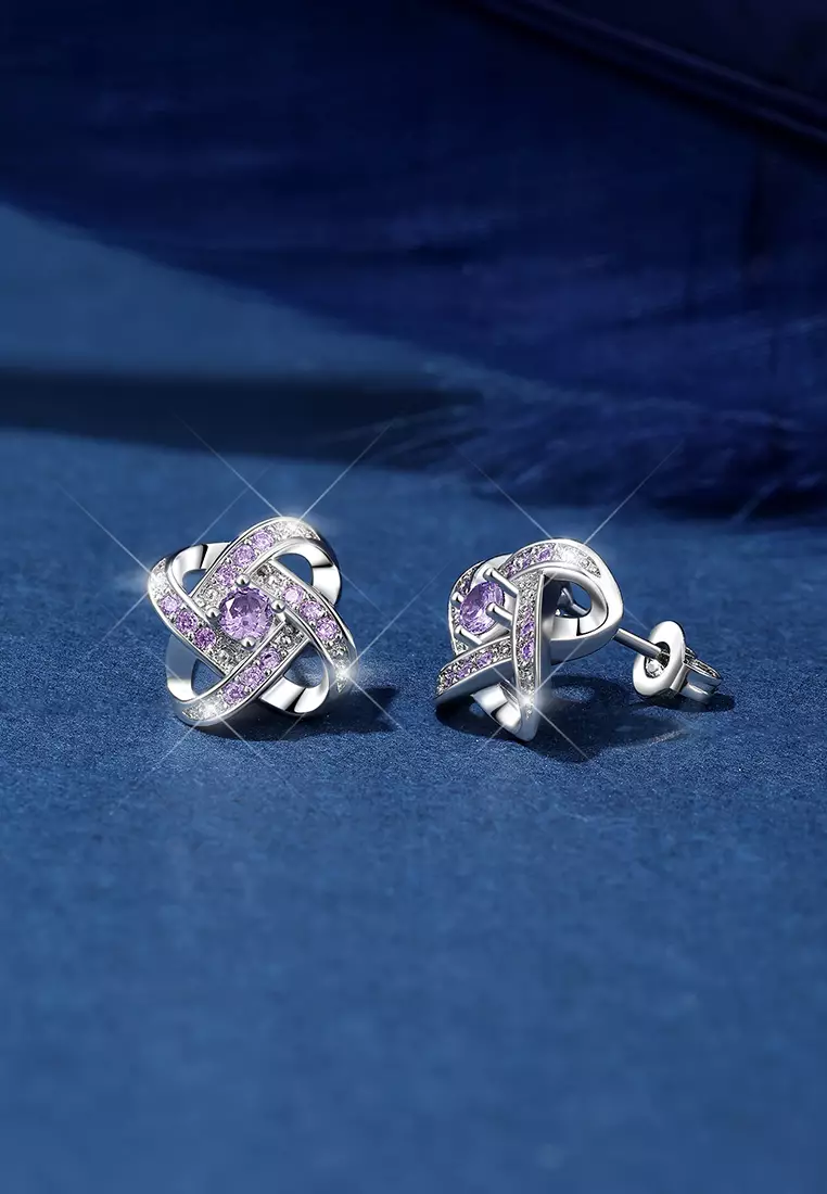 Anting Wanita Berlian Dilapisi Platinum Fashion Korea Anting Giwang Tusuk Cewek Original