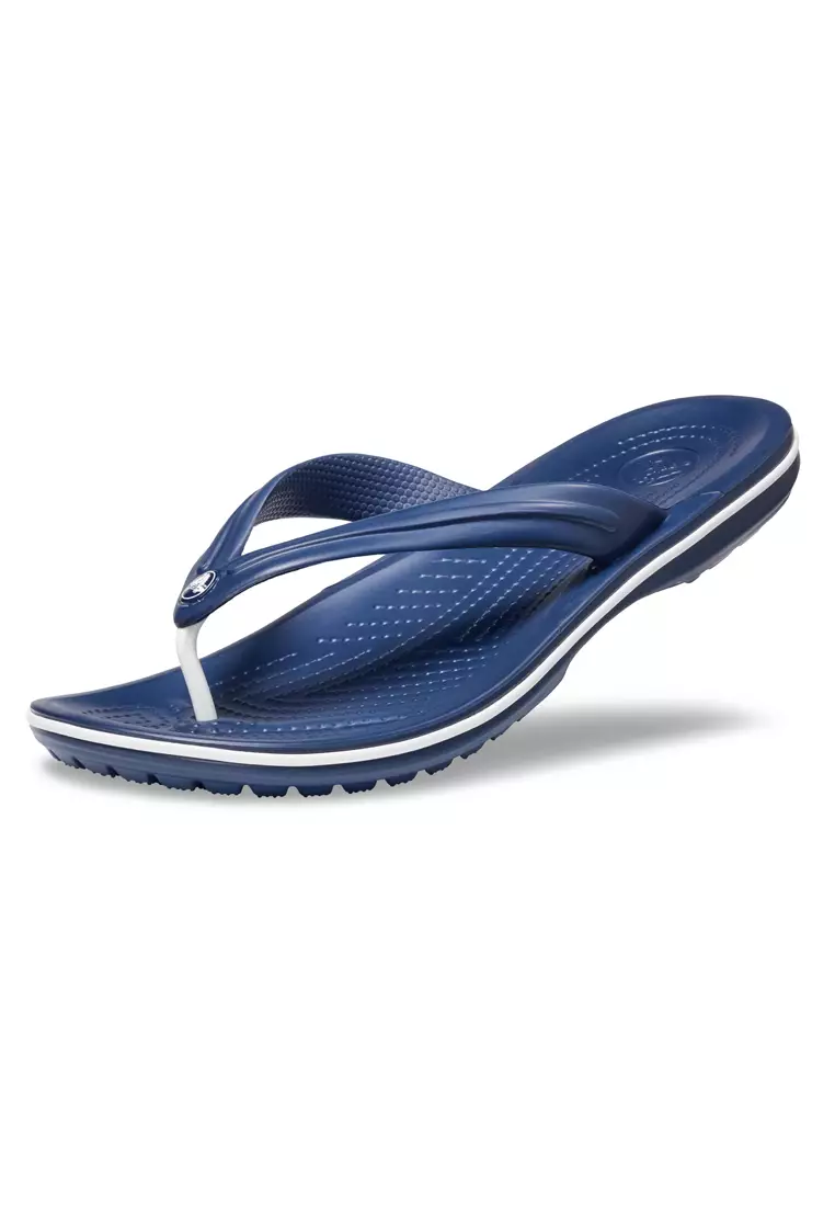 CROCS - 男女皆宜 CROCBAND 人字拖鞋 - 軍藍