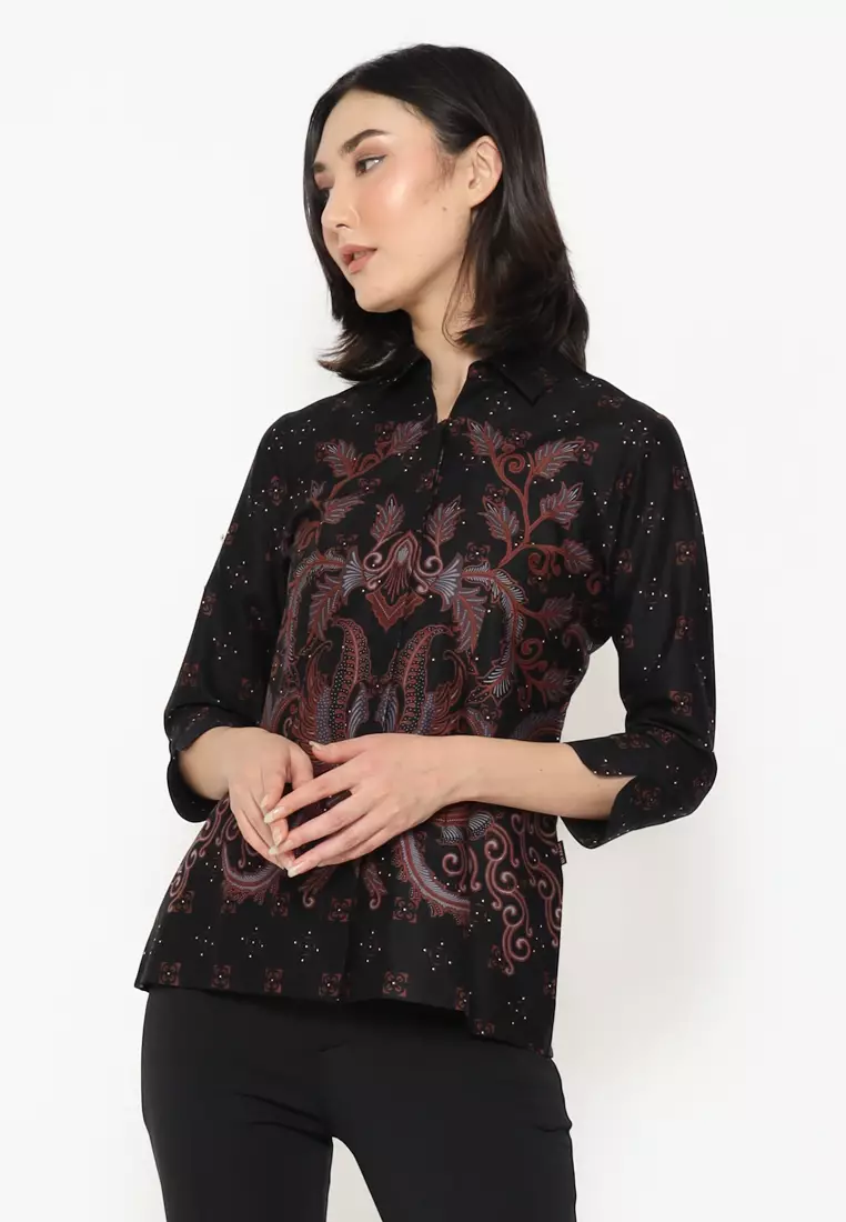 My Aksa Batik Wanita Blouse Emma Edrick