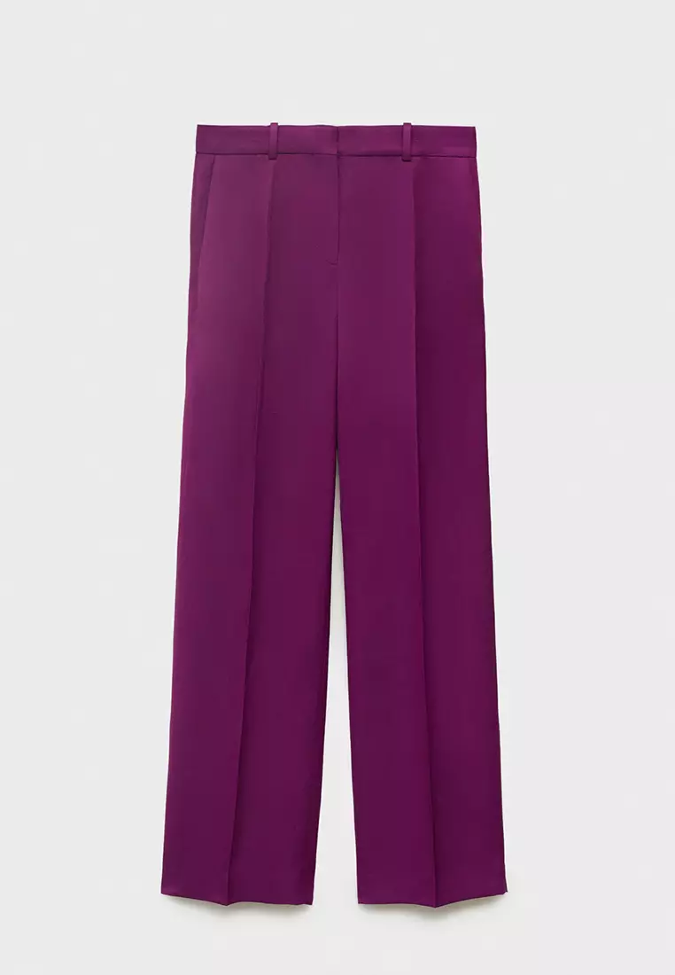 Straight-Fit Suit Trousers