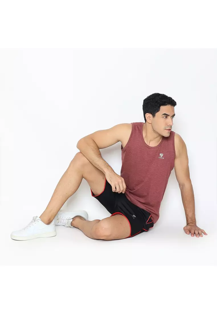 Fitwear - Muscle Tee Pria Grifton Plain - MAROON