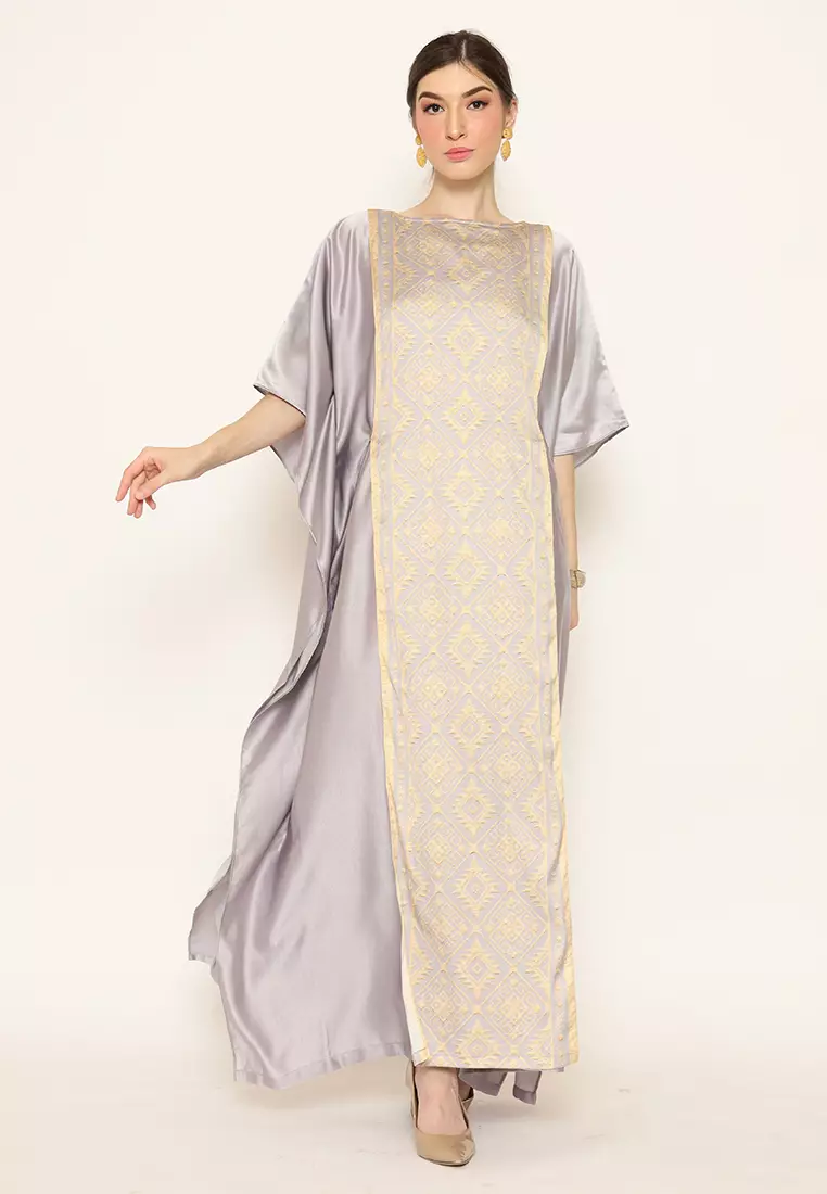 Kanzi Exclusive Long Sleeve Songket Kaftan
