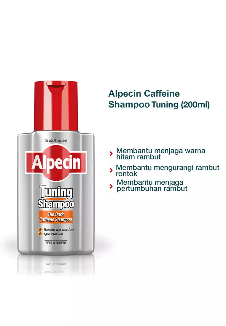 Alpecin Tuning Shampo Rambut Hitam, Uban dan Rambut Rontok 200ml
